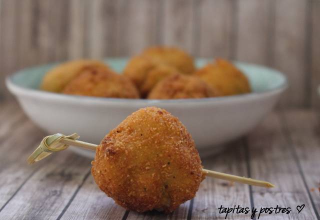 Bolitas crujientes de calabacín y queso&nbsp;